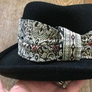 WOOL CLOCHE HAT WOOL DANIELE MEUCCI ITALY  BLACK